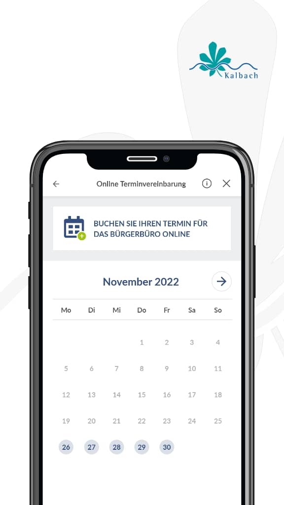 Kalbach App: Termine